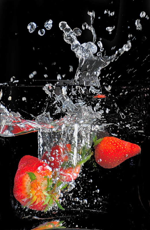 Strawberry Splashes by Darlene Perkin